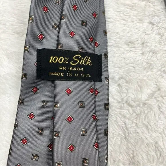 Vintage silk skinny tie - Picture 4 of 5